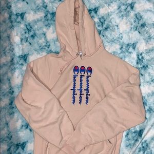 Light Pink Champion Reverse Weave Hoodie